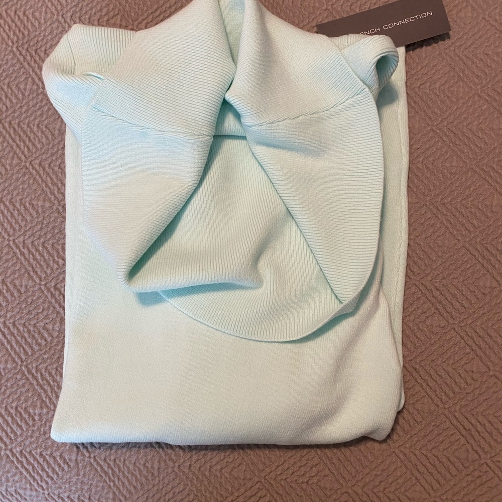 French Connection Sweater Fresh Aqua NWT - Picture 5 of 5